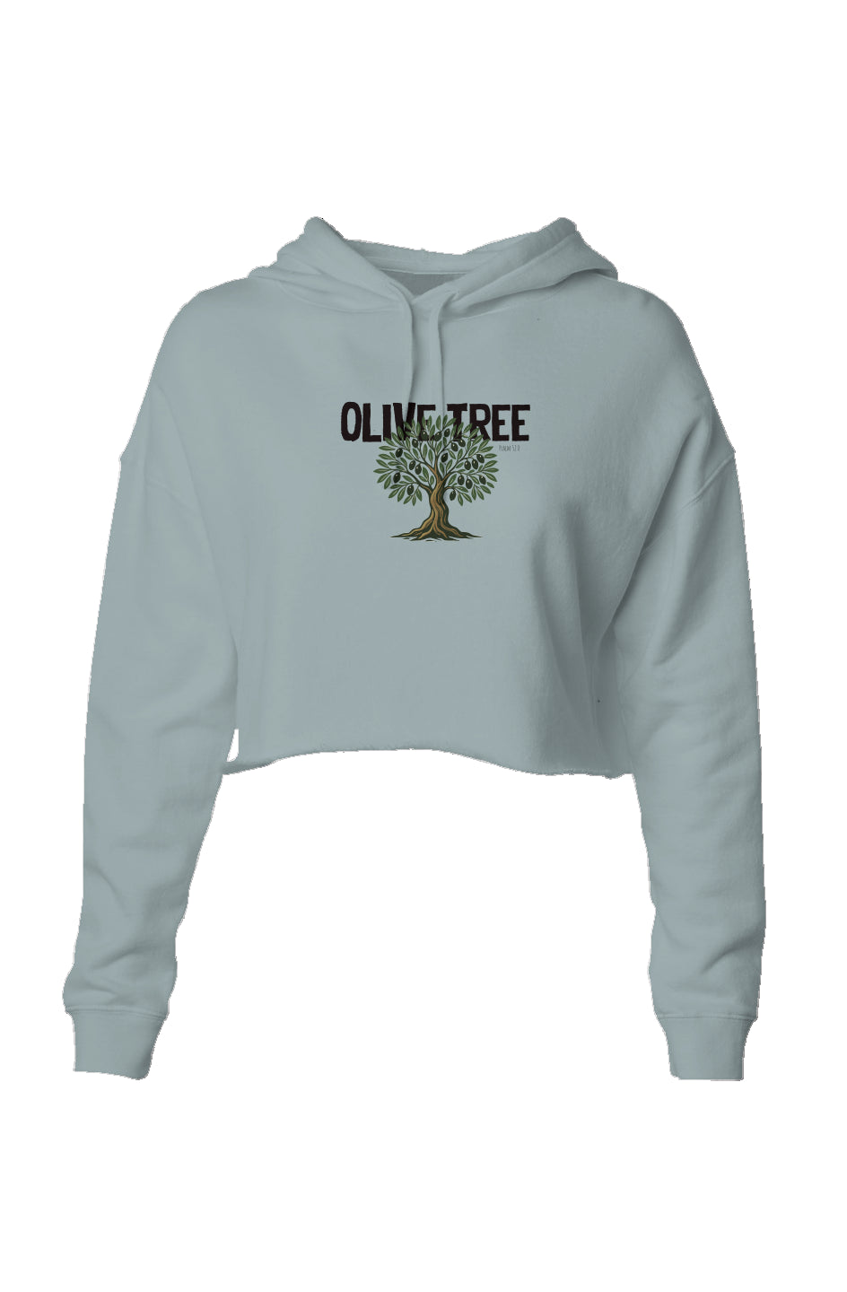 OLIVE TREE | WOMEN CROP HOODIE
