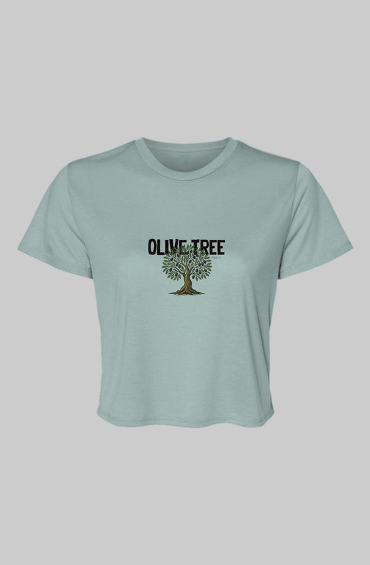 OLIVE TREE | WOMEN CROP TEE