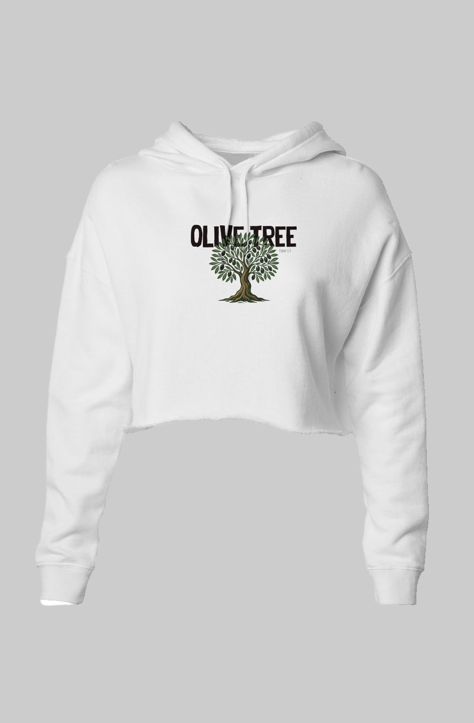 OLIVE TREE | WOMEN CROP HOODIE