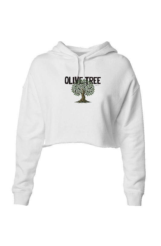 OLIVE TREE | WOMEN CROP HOODIE