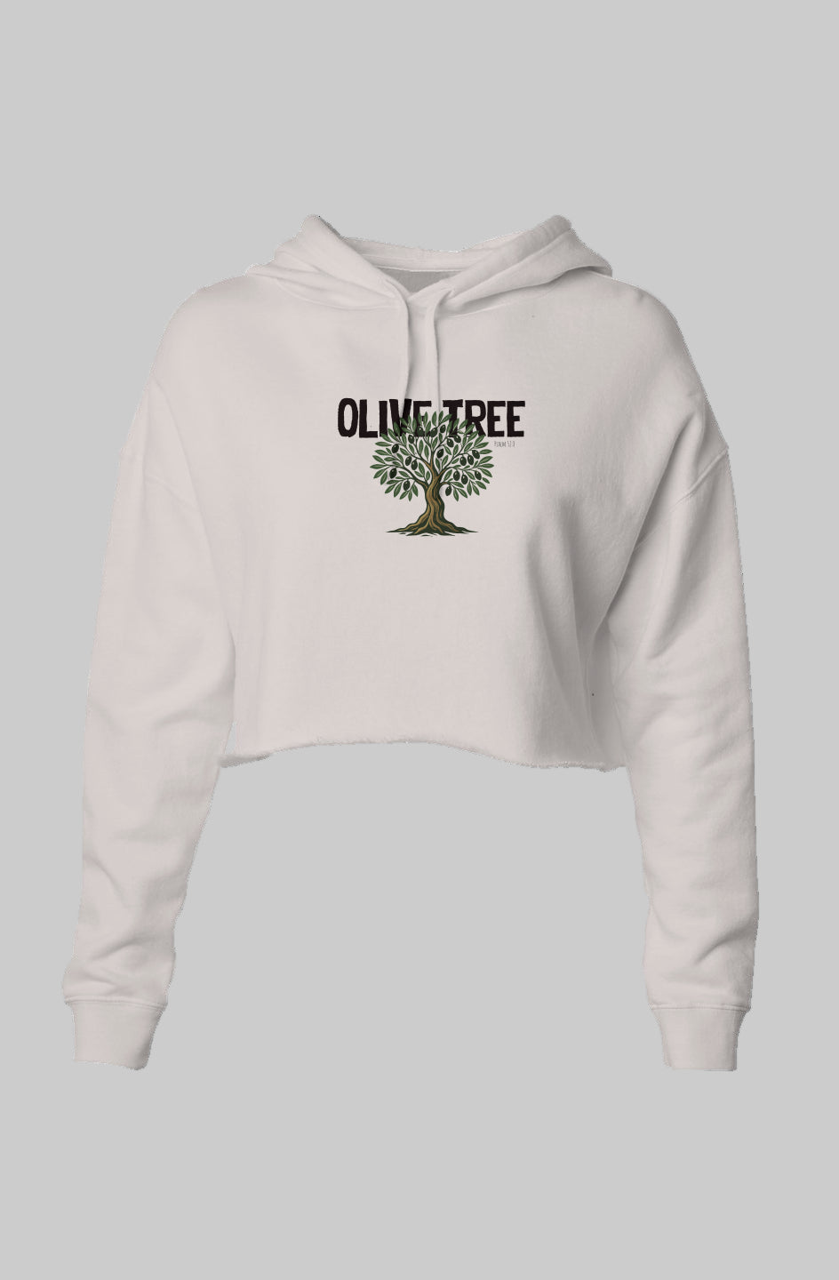 OLIVE TREE | WOMEN CROP HOODIE